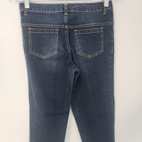 Disney D-Signed Denim Jeans Blue Cuffed Stretch Girls Size XL 14-16‎ EUC - Picture 4 of 11